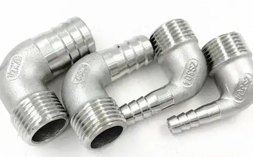 3/4″ by 3/4″ Stainless Hose Barb 90 Degree Elbow stainless hose barb 90 degree elbow