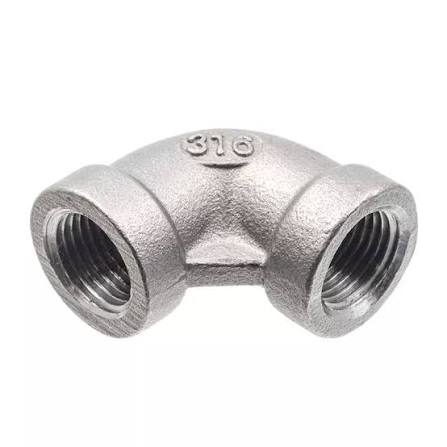 stainless steel female elbow with dual fnpt ends